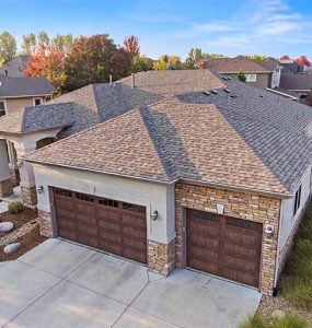 a new asphalt shingle roof installed on family home