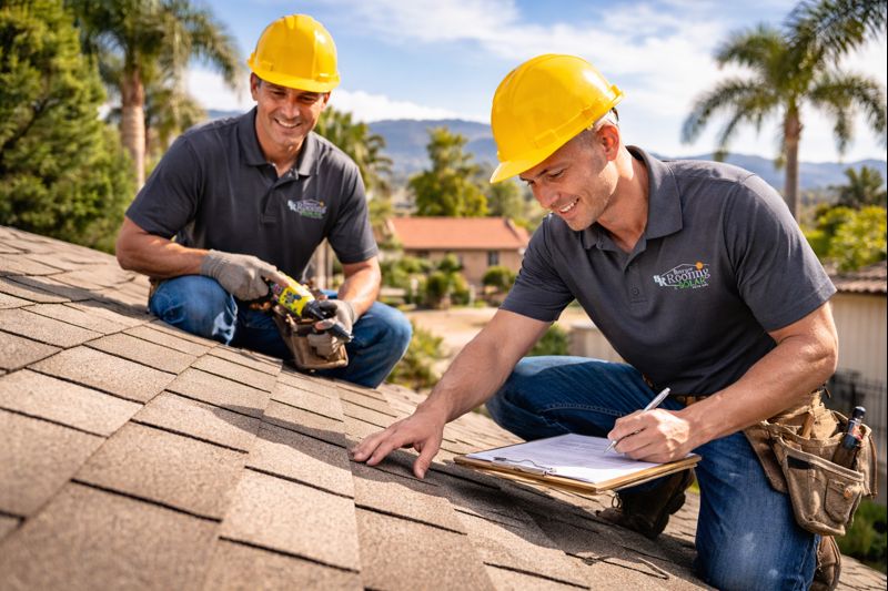 Riverside roof inspection by licensed Berry Roofing & Solar contractors